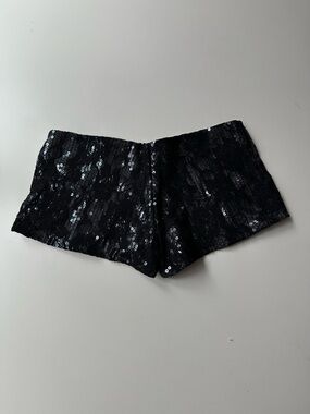 Beach Bunny Black Sequin Lace Hot Shorts